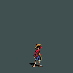 Pixel Art Man With Large Balloon on Belly