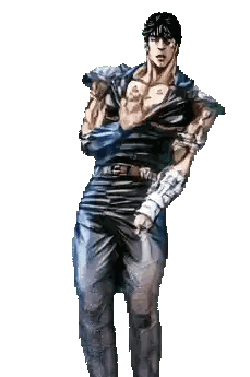 Pixel Art Man With Muscular Body
