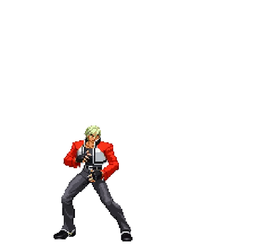 Pixel Art Man with Purple Wings