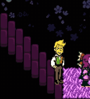 Pixel Art Man With Rainbow Tail
