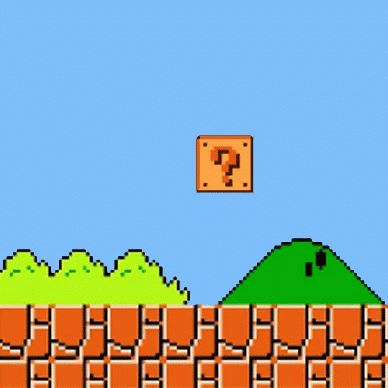 Pixel Art Mario And Mushroom Saying It's A Boy GIF