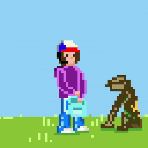 Pixel Art Monster Demogorgon GIF