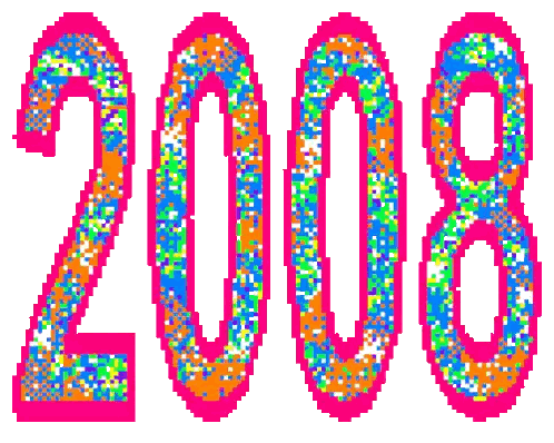 Pixel Art Number 2008