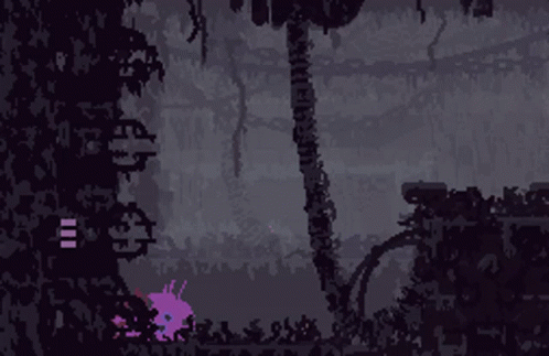Pixel Art Painting Purple Background Lines