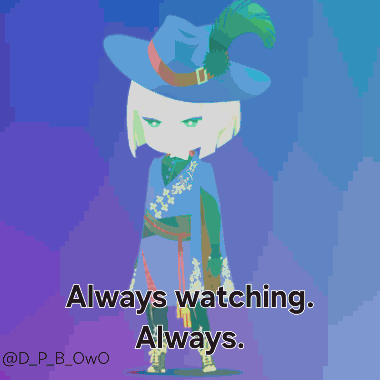 Pixel Art Person Always Watching Always