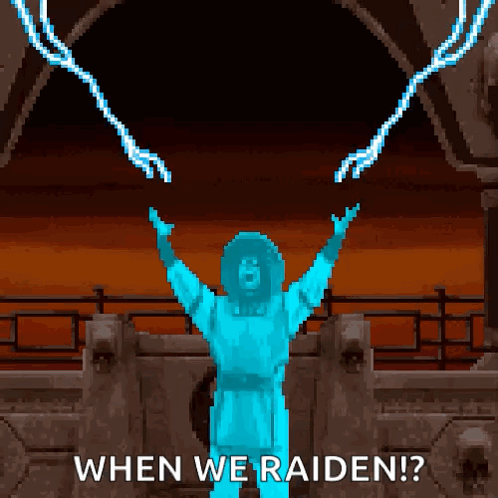 Pixel Art Person Arms Outstretched When We Raiden