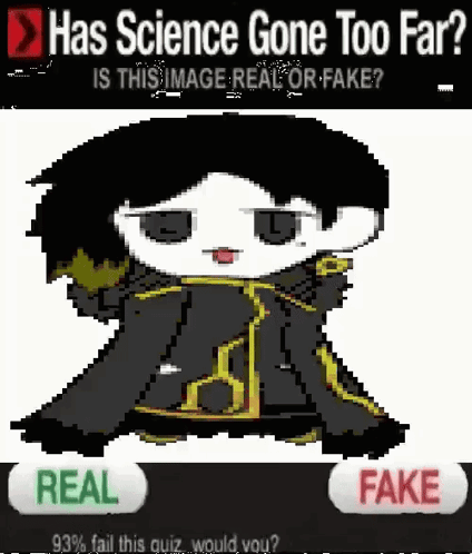 Pixel Art Person Asking If Science Is Gone Too Far