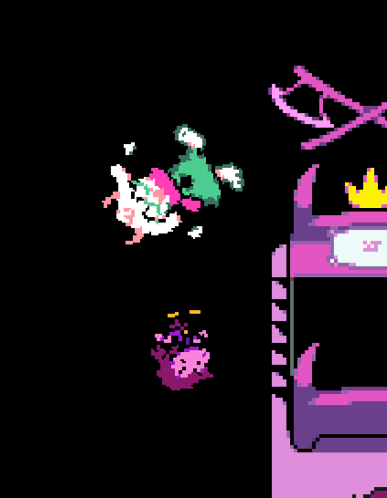 Pixel Art Person Falling From Tower