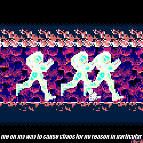 Pixel Art Person Me On My Way To Cause Chaos