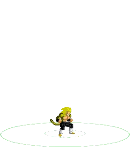 Pixel Art Person Standing Green Background