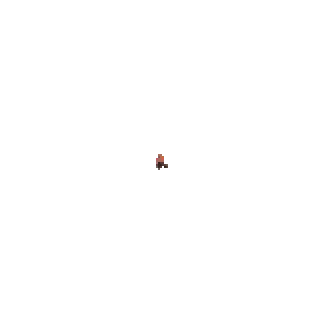 Pixel Art Person Standing on Chair