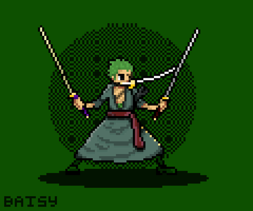 Pixel Art Person With Batsy