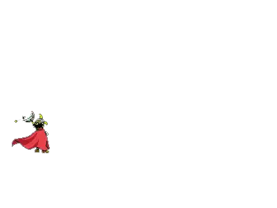 Pixel Art Person with Red Cape and Fireball