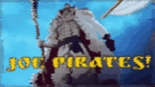 Pixel Art Pirate Saying Joe Pirates