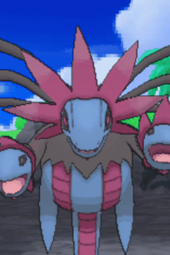 Pixel Art Pokémon with Pink Flower