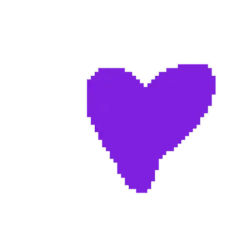 Pixel Art Purple Heart