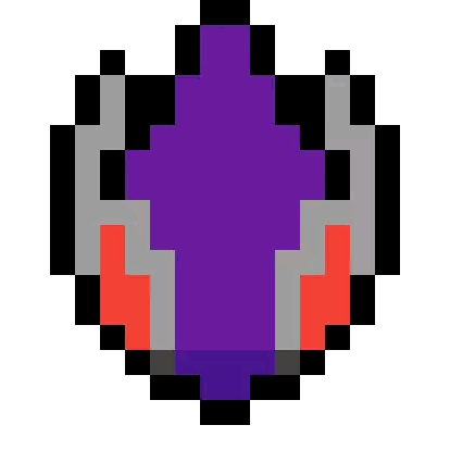 Pixel Art Purple Heart with Lines