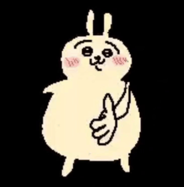 Pixel Art Rabbit Giving Thumbs Up