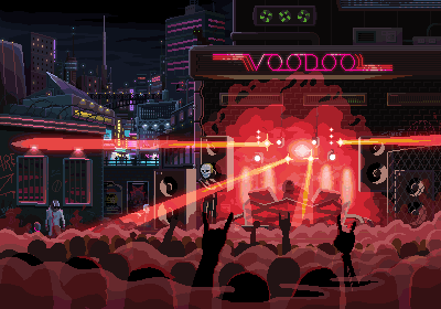 Pixel Art Rave Party GIF