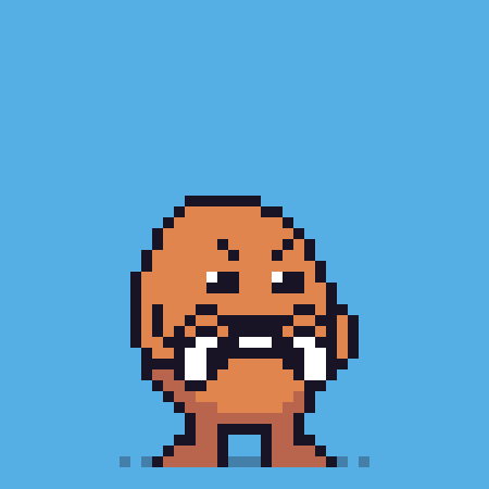 Pixel Art Red Object With Flames