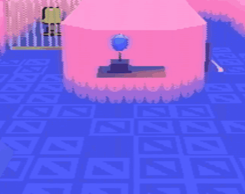 Pixel Art Room with Caught on Floor