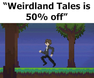 Pixel Art Runner Woods Weirdland Tales 50% Off GIF