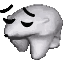 Pixel Art Sad Polar Bear