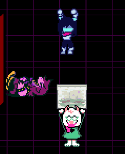 Pixel Art Sheep Holding Sign GIF