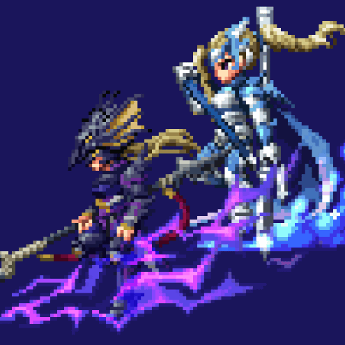 Pixel Art Skeleton With Blue Tear