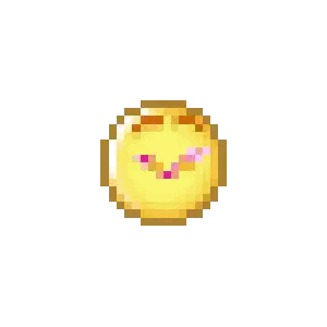 Pixel Art Smiley Face With Heart