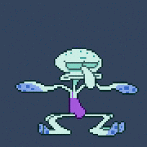 Pixel Art Squidward from SpongeBob