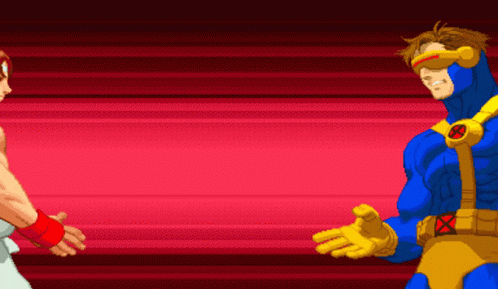 Pixel Art Superhero Man with X Belt