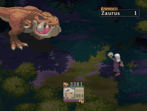 Pixel Art T-Rex Fighting Dragon Zaurus 1