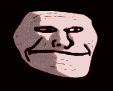 Pixel Art Troll Face Big Smile GIF