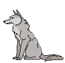 Pixel Art Wolf Howling