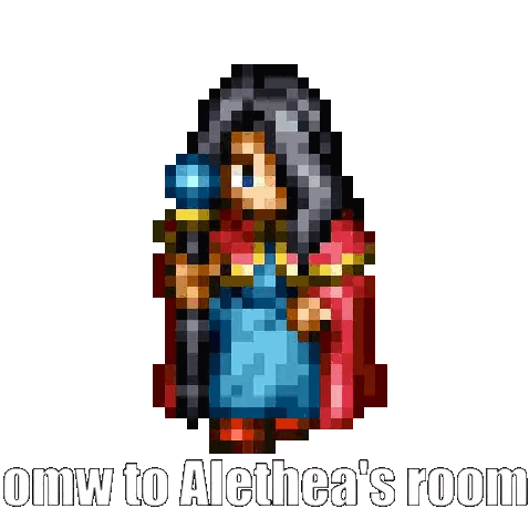 Pixel Art Woman Omw To Alethea's Room