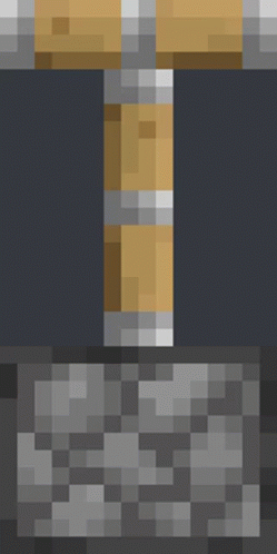 Pixel Art Wooden Plank on Pile of Bricks