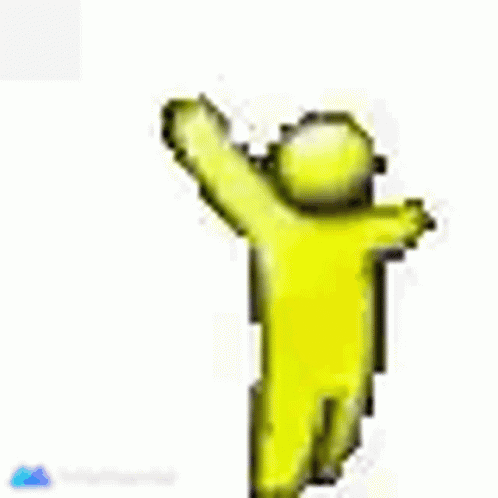 Pixel Art Yellow Person Arms Out