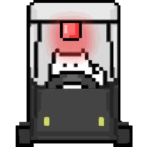 Pixel Cat in a Cage
