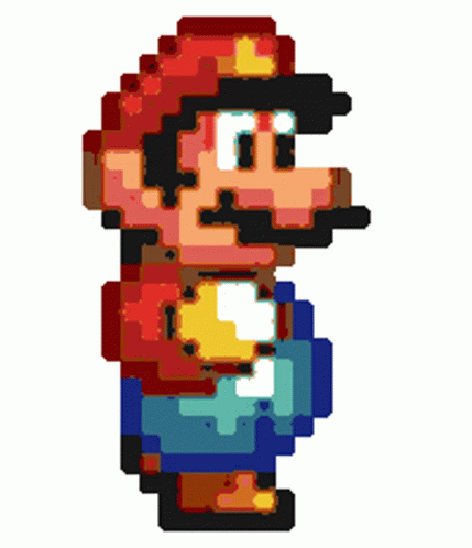 Pixel Chubby Mario GIF