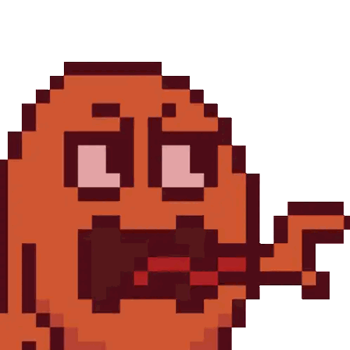 Pixel Ghost Saying Reeeeeeeee