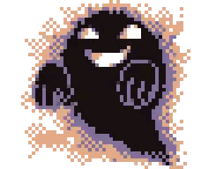 Pixel Ghost Smiling