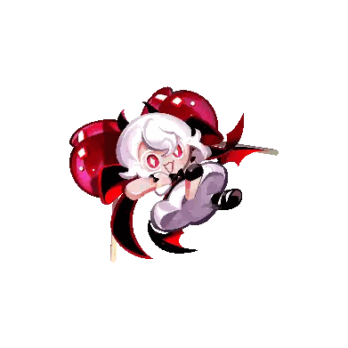 Pixel Girl with Red Wings