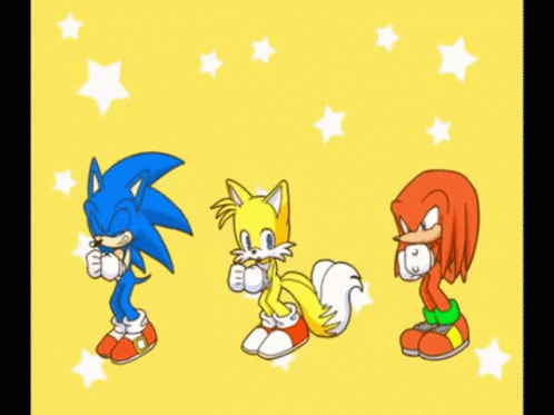 Pixel Heroes Knuckles Dancing GIF