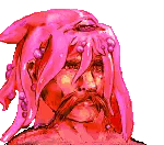 Pixel Man With Pink Hair