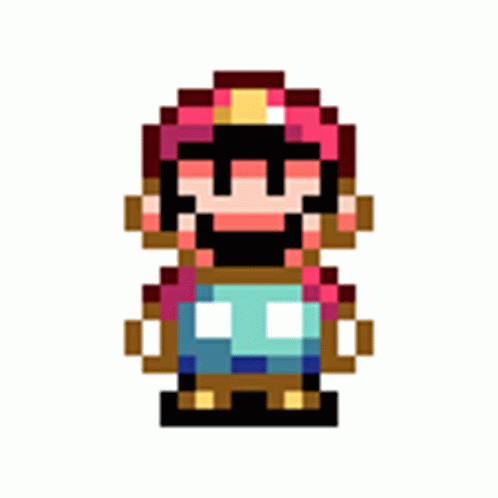 Pixel Mario Round And Round GIF