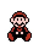 Pixel Mario Sitting Down GIF