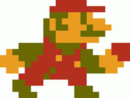 Pixel Mario Sudden Glitch GIF
