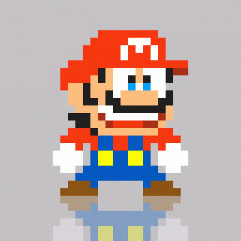 Pixel Mario You Got This GIF