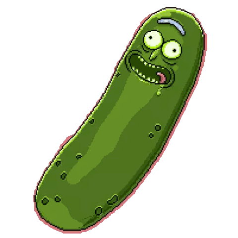 Pixel Pickle Rick from Rick and Morty